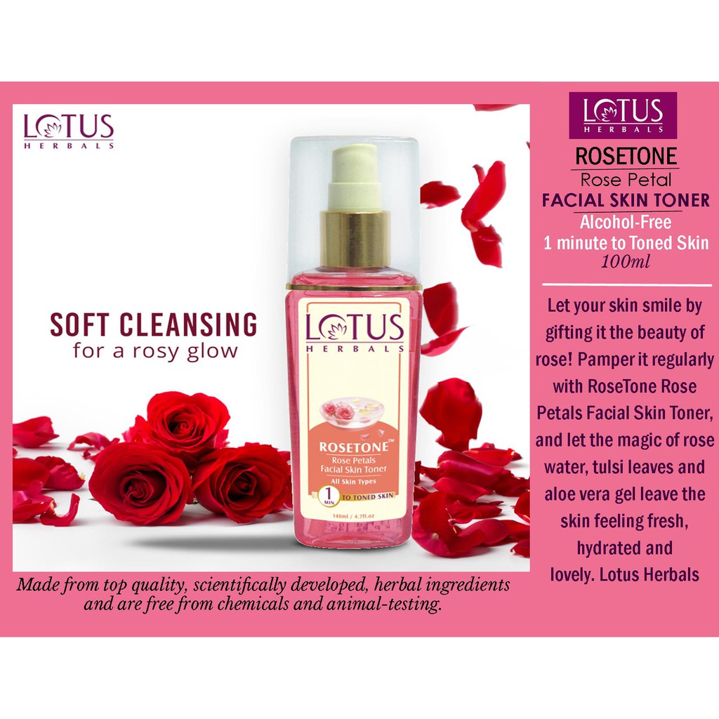 lotus herbal rose toner