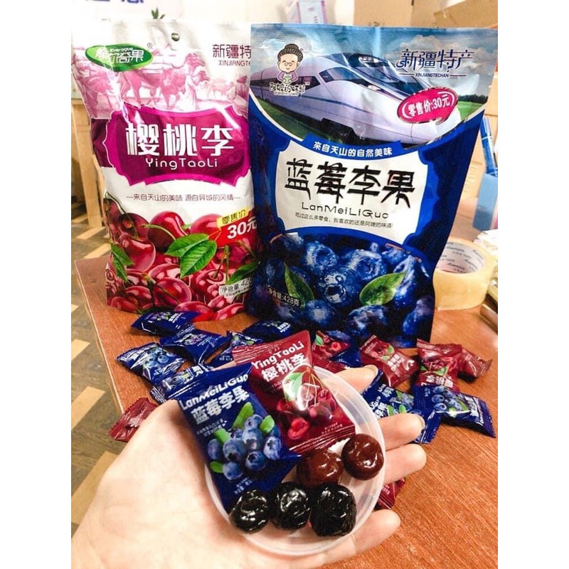 HCMC wholesale box of 30 packs of delicious cherry apricot blueberry
