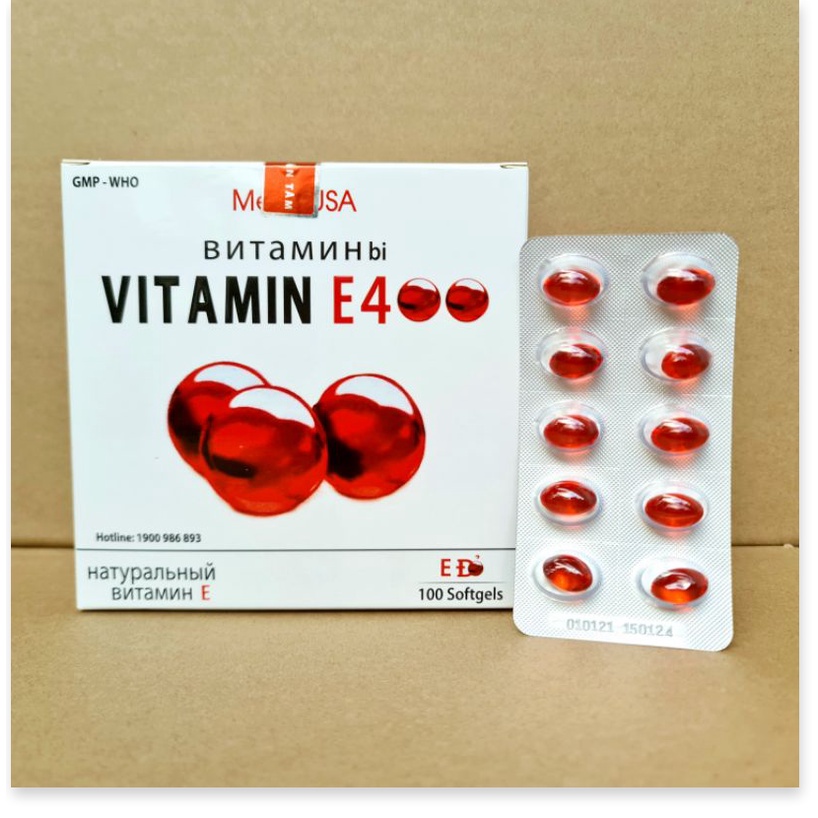 Vitamin E 400 oral tablet is beautiful for the skin, brightens the skin