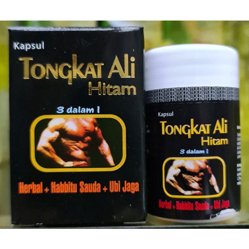 Tongkat Ali Hitam 3 in 1 Habbatusauda Madu Ubi Jaga 20 kapsul