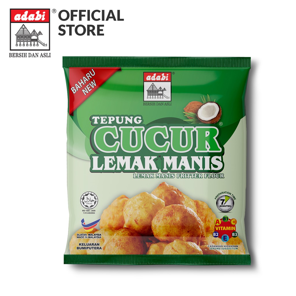 Adabi Tepung Cucur Lemak Manis 200g Shopee Malaysia