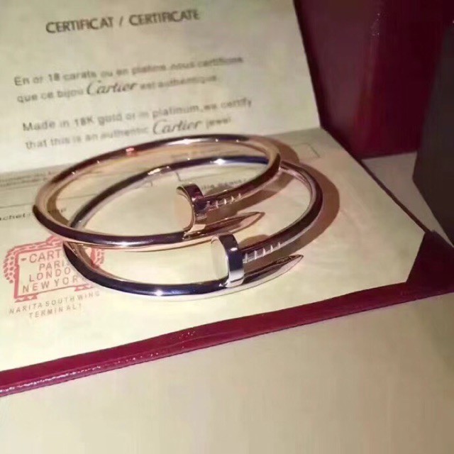 cartier nail bracelet gold price