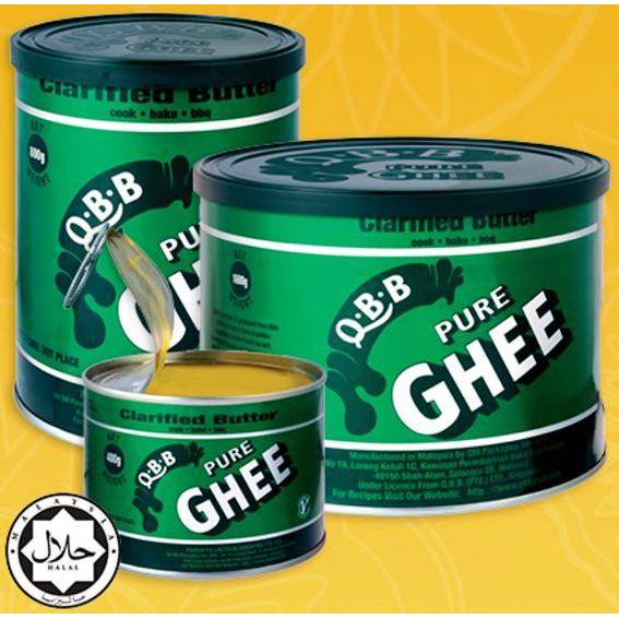 Qbb Ghee Q B B Pure Ghee 150g 400g 800g Minyak Sapi Ghee Shopee Malaysia