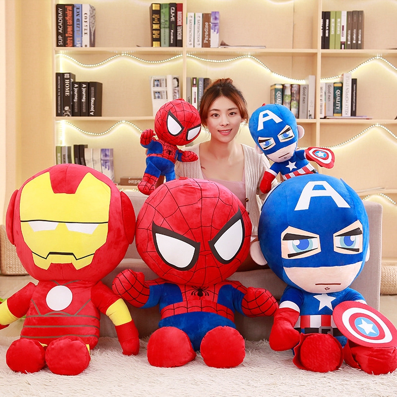 large spiderman plush toy