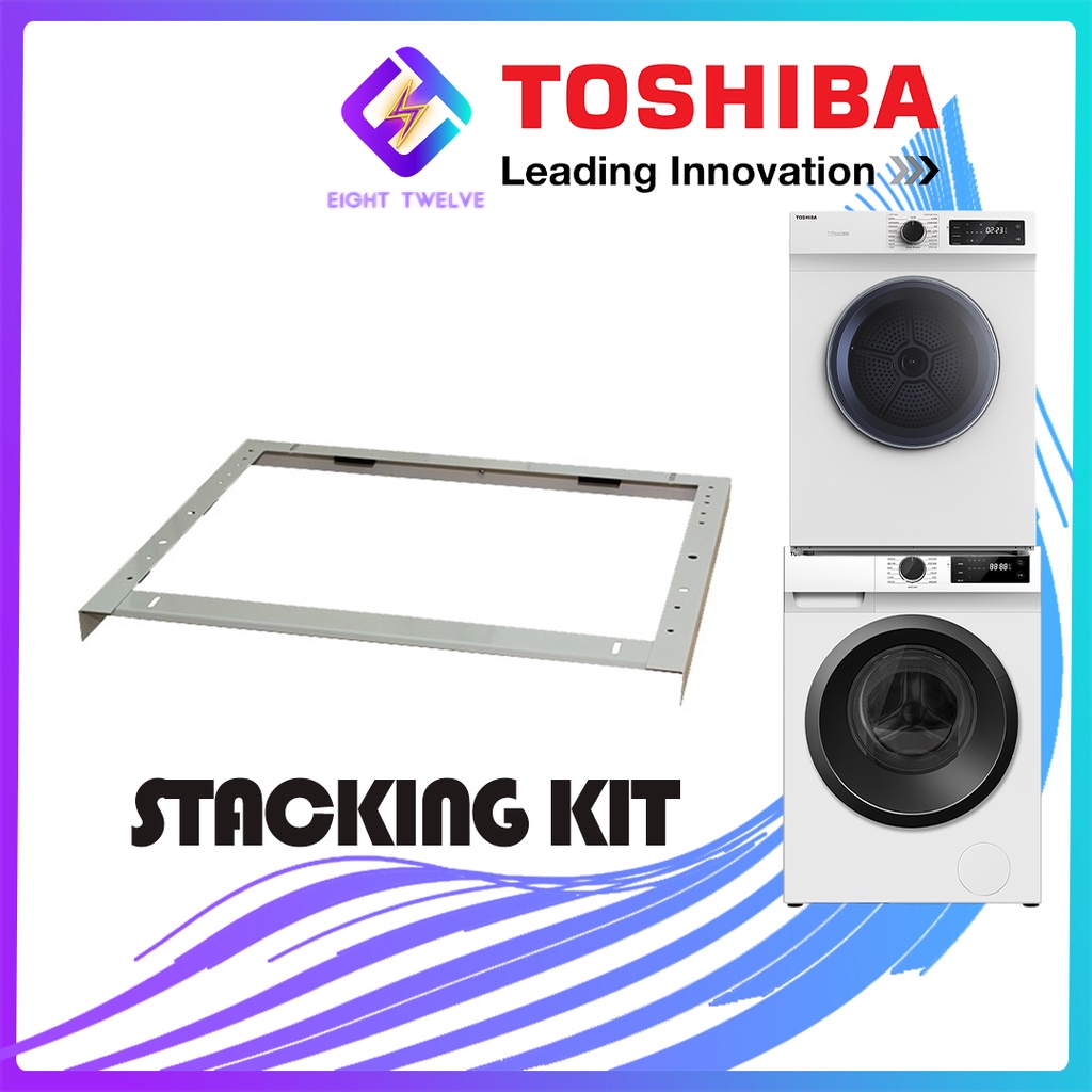 KSTK1 27inch Laundry Stacking Kit For LG Washer Dryer, Chrome Coated