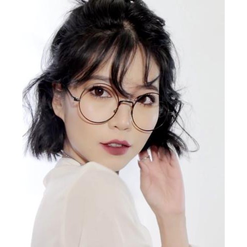 Round Glasses Clear Lens Plain Glass Frame Spectacles Korean Fashion  Transparent Jhon Lenon | Shopee Malaysia