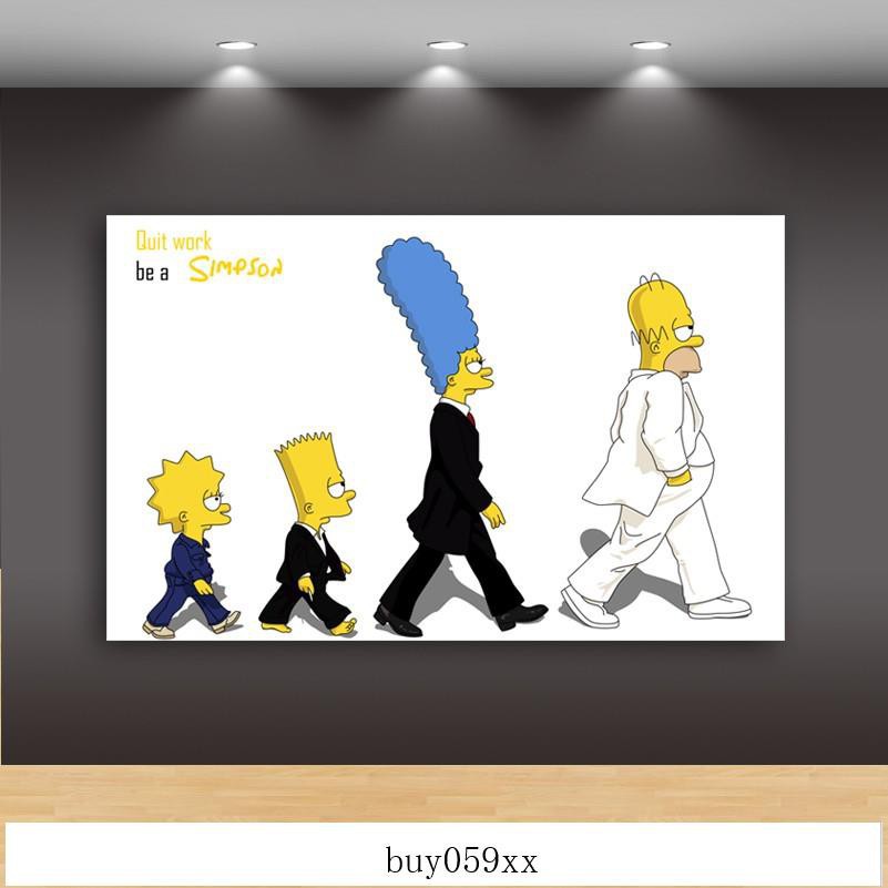 Availble Simpson Cartoon Children S Room Living Room Bedroom Frameless Painting Mural Decorative Painting Background Pa