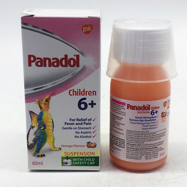 Panadol Suspension Children Kanak Kanak 1 6year 6 Year 60ml Shopee Malaysia