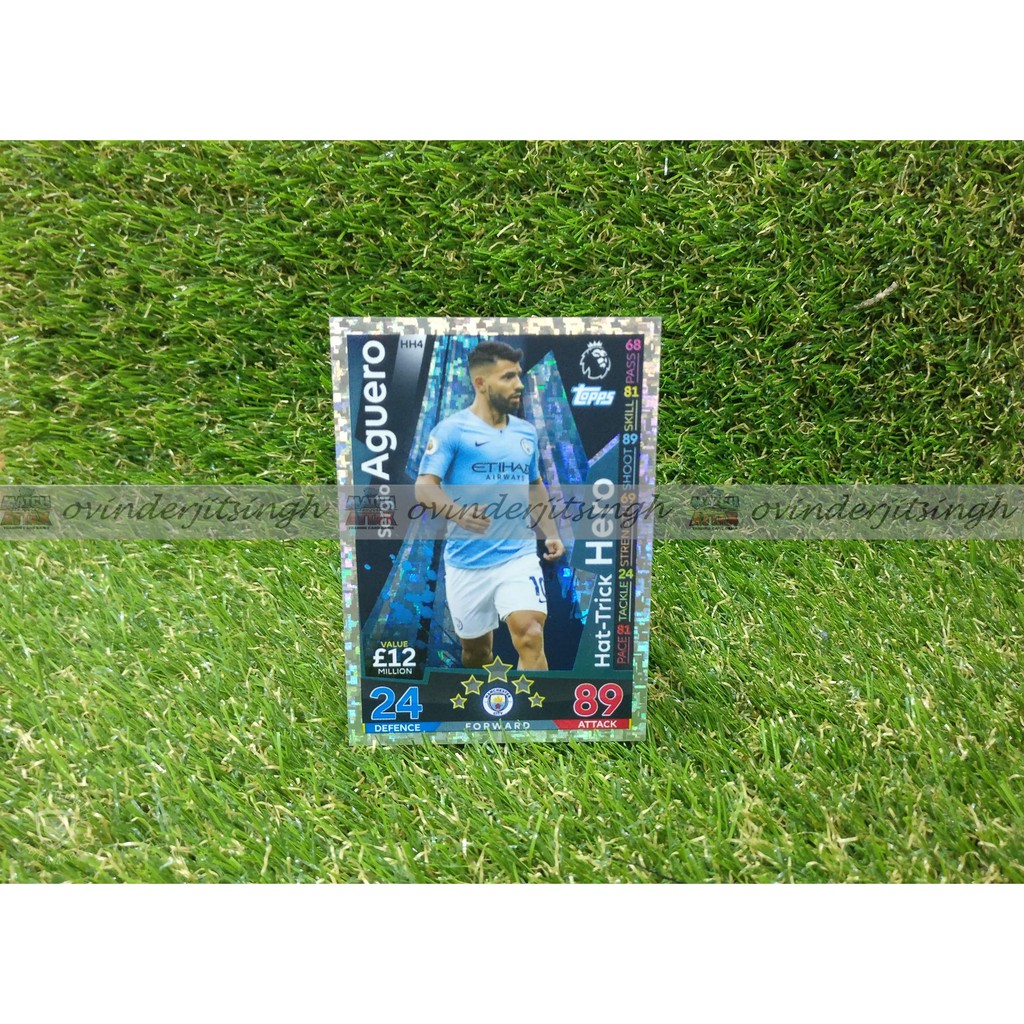 Hth Match Attax 18 19 Ucl Road To Madrid Aguero Hattrick Hero Shopee Malaysia