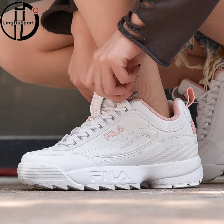 fila shoes white and pink