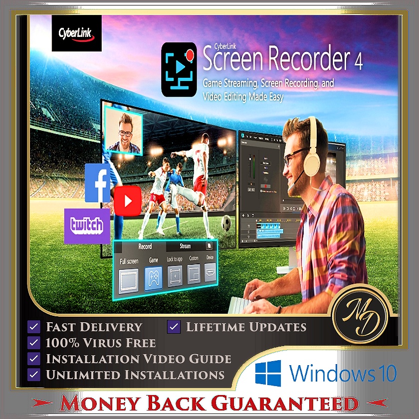 CyberLink Screen Recorder Deluxe 4.3.0.19620 (x64) Full Version for Windows 10/11 (Latest 11 Oct