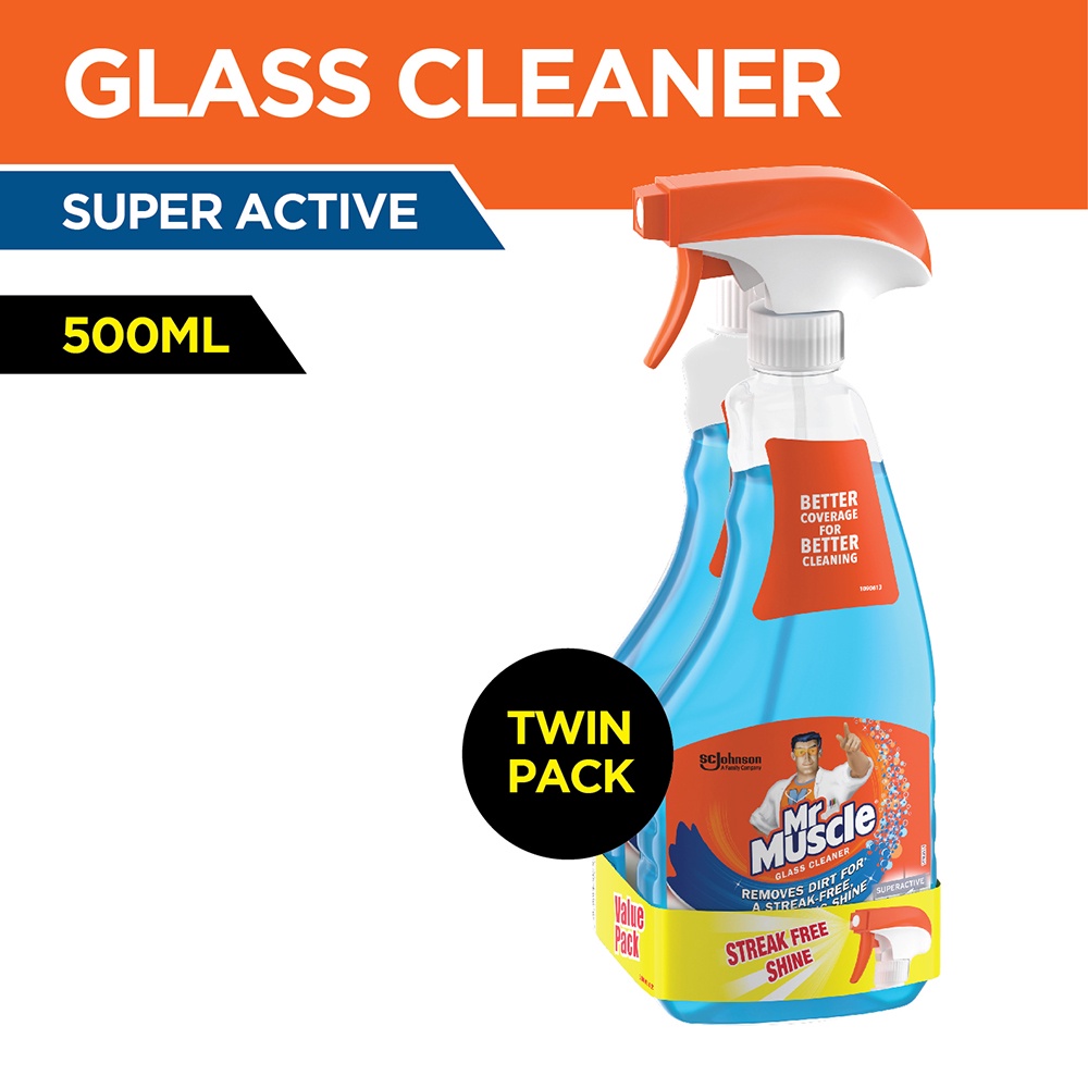 Mr Muscle Glass Cleaner Super Active (500ml) [Value Pack] Shopee Malaysia