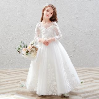 white wedding dress for flower girl