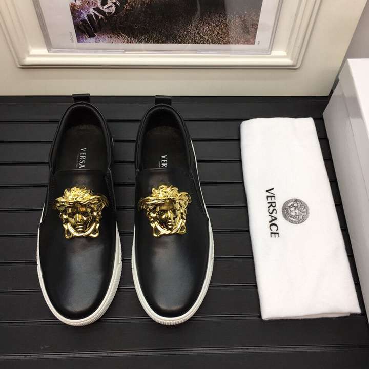 versace slip on shoes