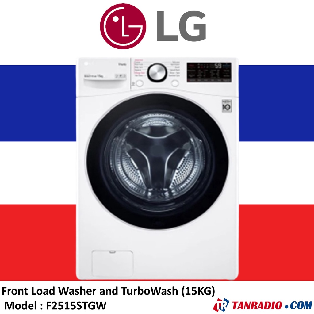 LG Front Load Washer with AI Direct Drive and TurboWash (15KG