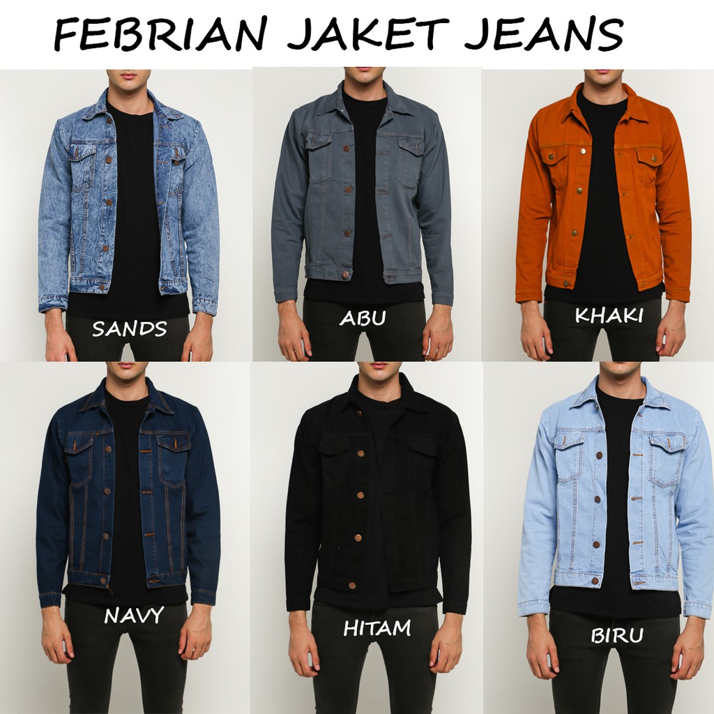 jaket jeans black