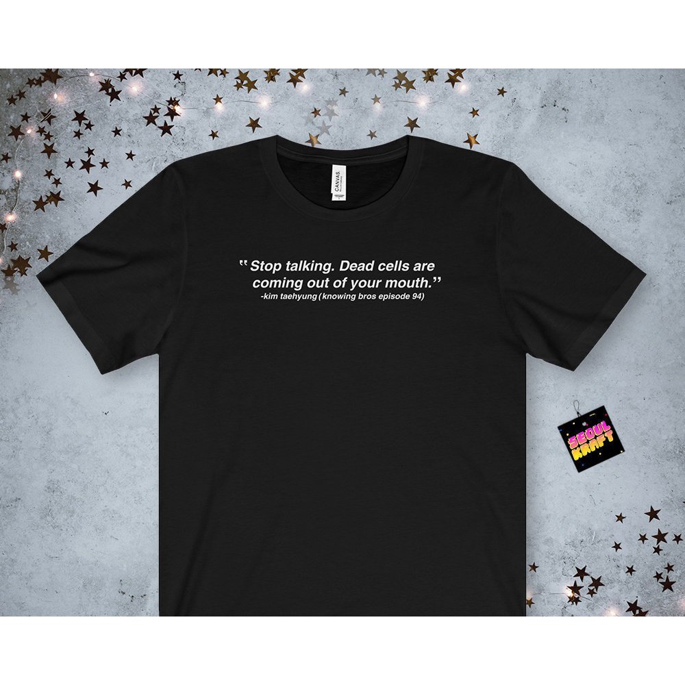 Download Bts Taehyung Quote Knowing Brothers Kpop T Shirt Fashion Mens Tshirt Shopee Malaysia