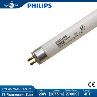 PHILIPS T5 28W 4FT Fluorescent Tube Light Linear Ceiling Wall Light ...