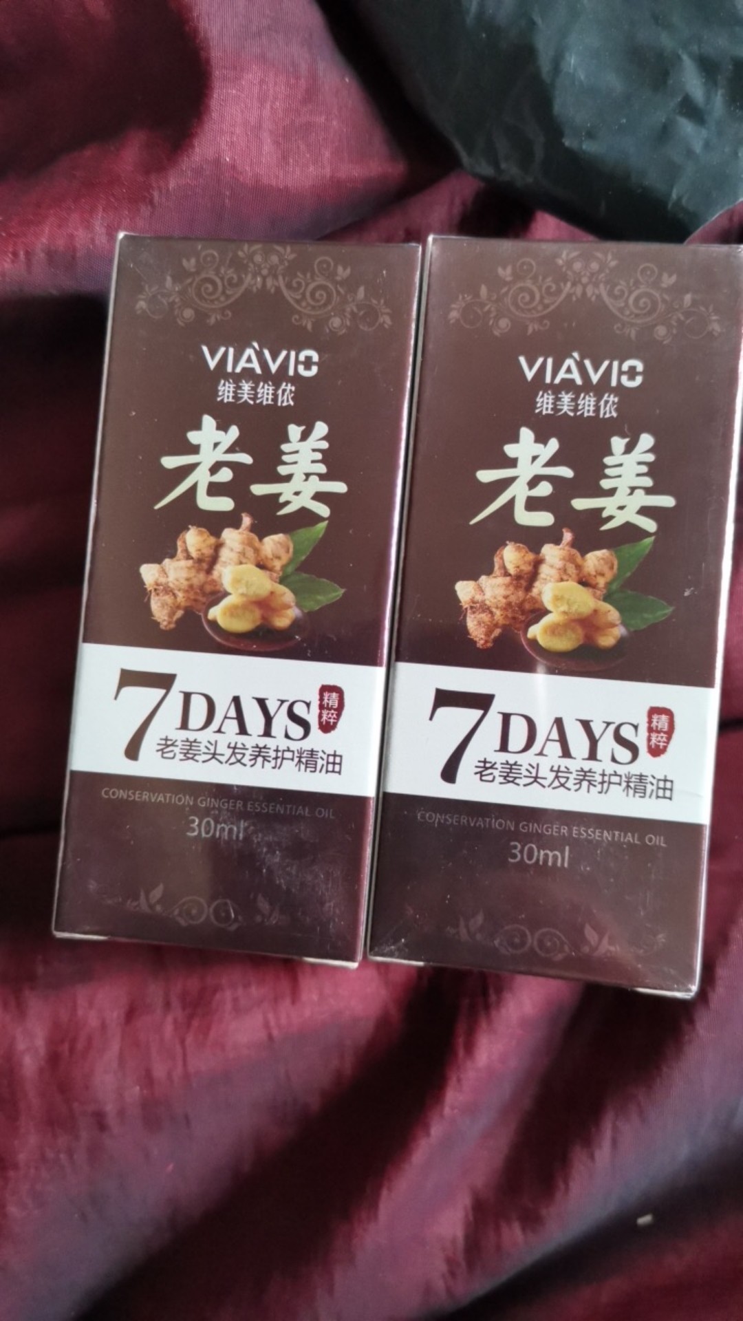 30ml VIAVIC 7 DAYS Ginger Essential Oil Anti Hair Loss ...