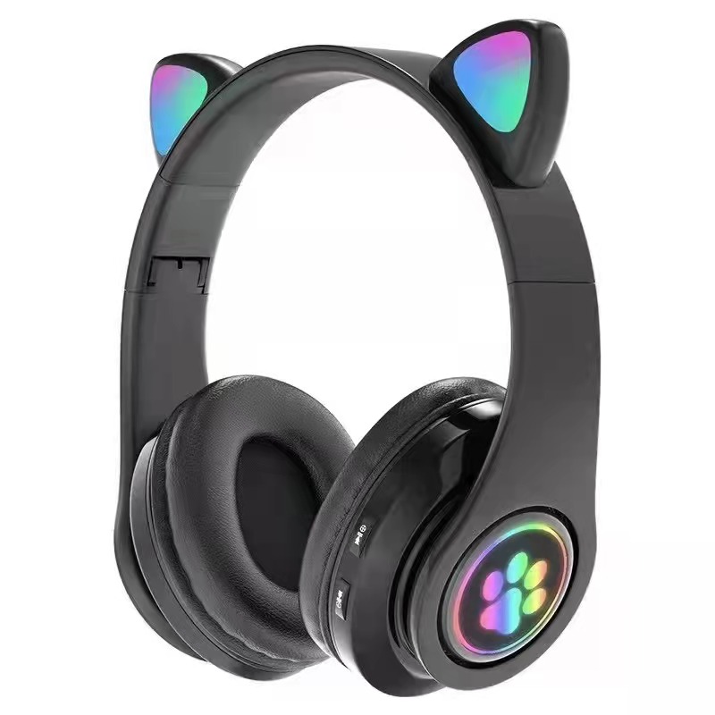 [[ HADIAH PERCUMA Fon telinga Fon Kepala Kucing Paw Bluetooth5.0 Alat Dengar Wireless Hifi Muzik Stereo Bass Telefo