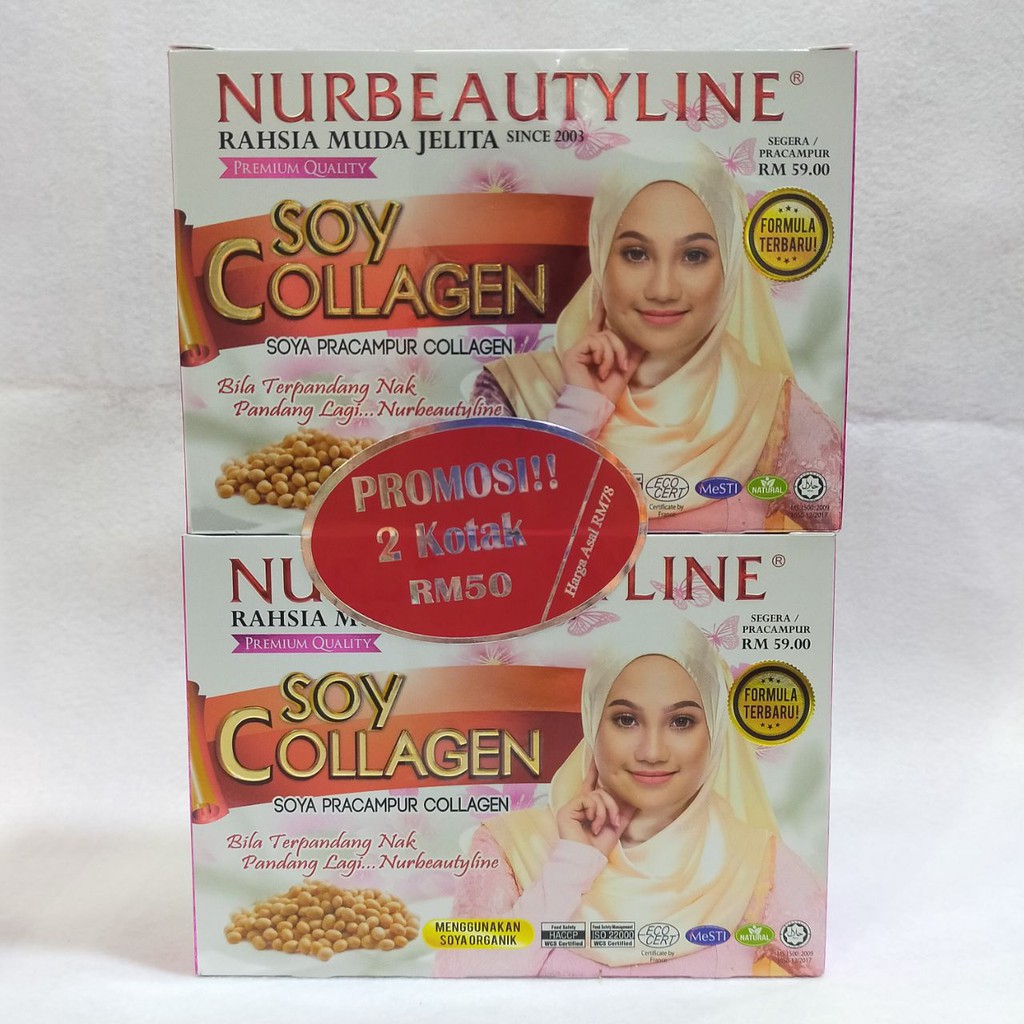 Soy Collagen Premium Nurbeautyline New Pek Shopee Malaysia