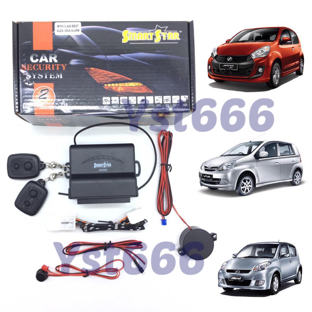 Perodua Myvi 0515Y, Viva, Alza Smartstar Plug & Play Car Alarm System
