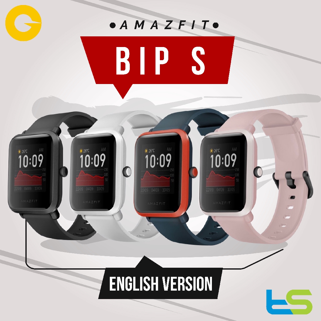 amazfit bip watch size
