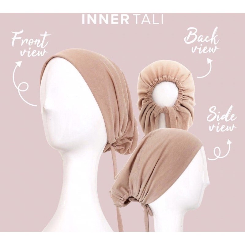 Inner Tali, Anak Tudung Inner ala2 Snowcap Tali Warda Snowcap Inner Warda Tali - Stretchable, Selesa, Inner kain sejuk