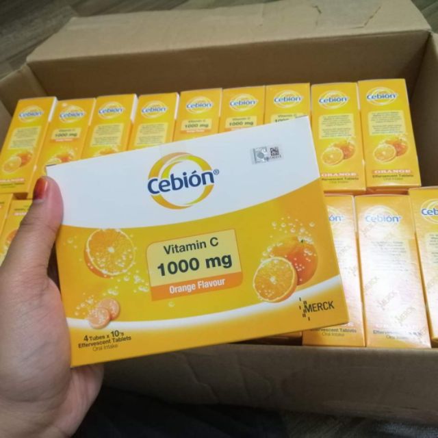 Cebion Vitamin C Effervescent Tablet 1000mg Larut Air 1 Tiub 10 Tablet Shopee Malaysia