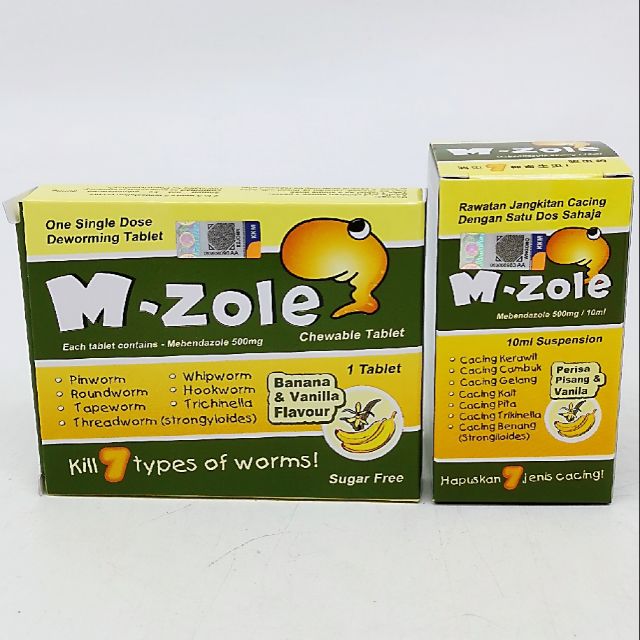 M ZOLE tablet u0026 suspension 驱虫药  Shopee Malaysia