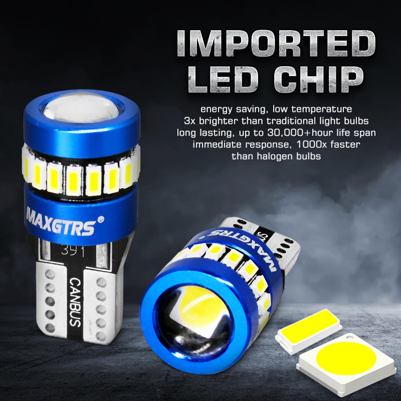 6W Bright T10 LED Auto Car Interior COB Width Wedge Bulb Light 12V White 