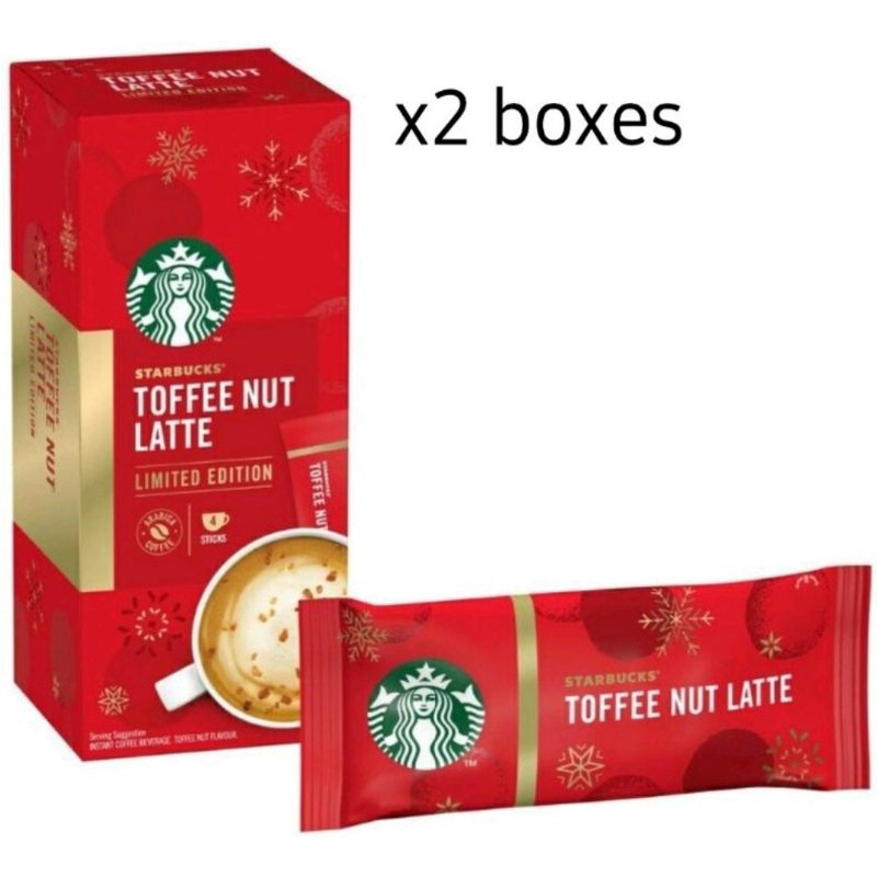 Starbucks Toffee Nut Latte Premium Instant Coffee (2 boxes) Shopee