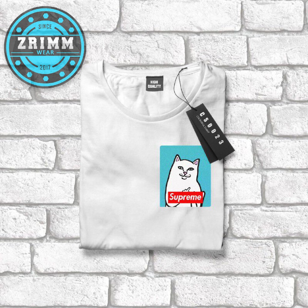 Ready Stock Ripndip X Supreme Fashion Streetwear Cotton T Shirt Shopee Malaysia