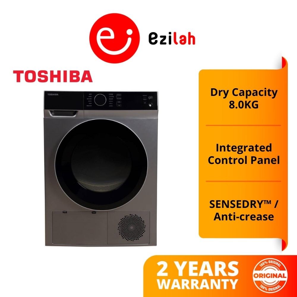Toshiba Dryer 8.0KG Sensedry Condenser Dryer TDK90MEM(SK) Shopee