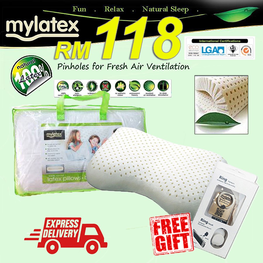 mylatex rubber foam pillow