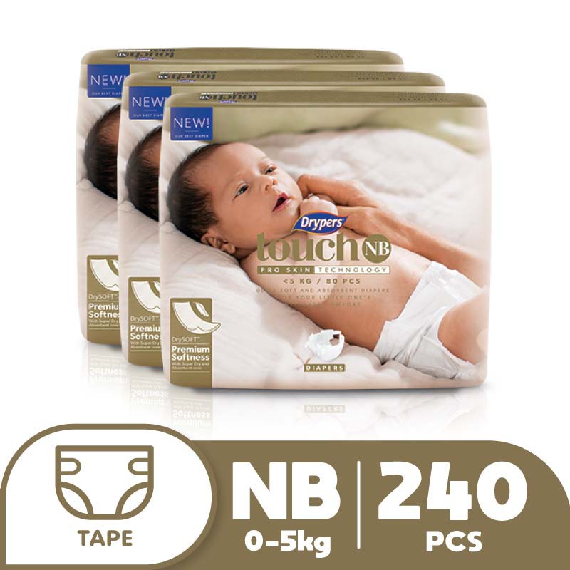drypers touch newborn
