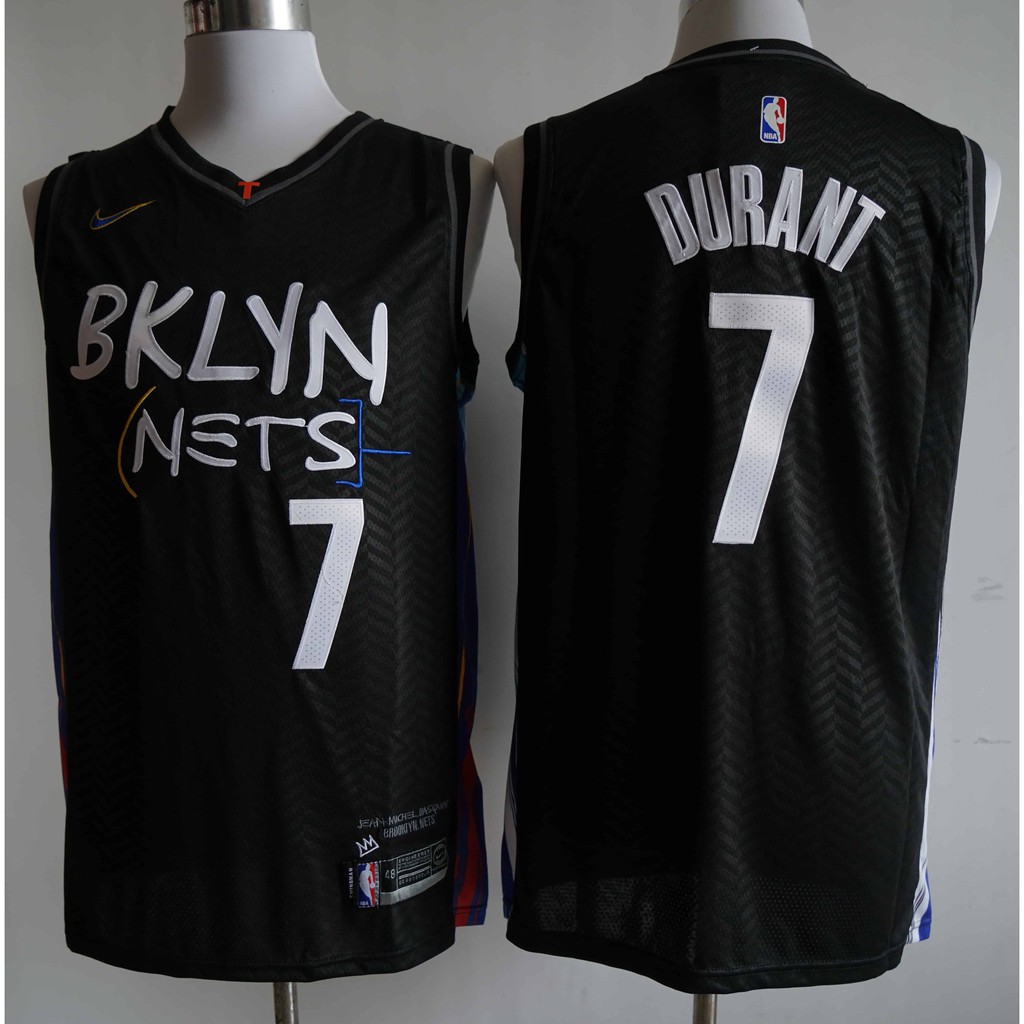 2020 2021 New Season Nba Brooklyn Nets 7 Kevin Durant Graffiti City Version Black Basketball Jerseys Jersey Shopee Malaysia