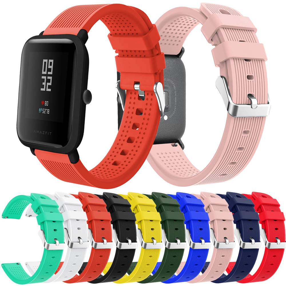 For Xiaomi Huami Amazfit Bip Bit Lite Youth 1s U Silicone Soft Straps Band mm Shopee Malaysia