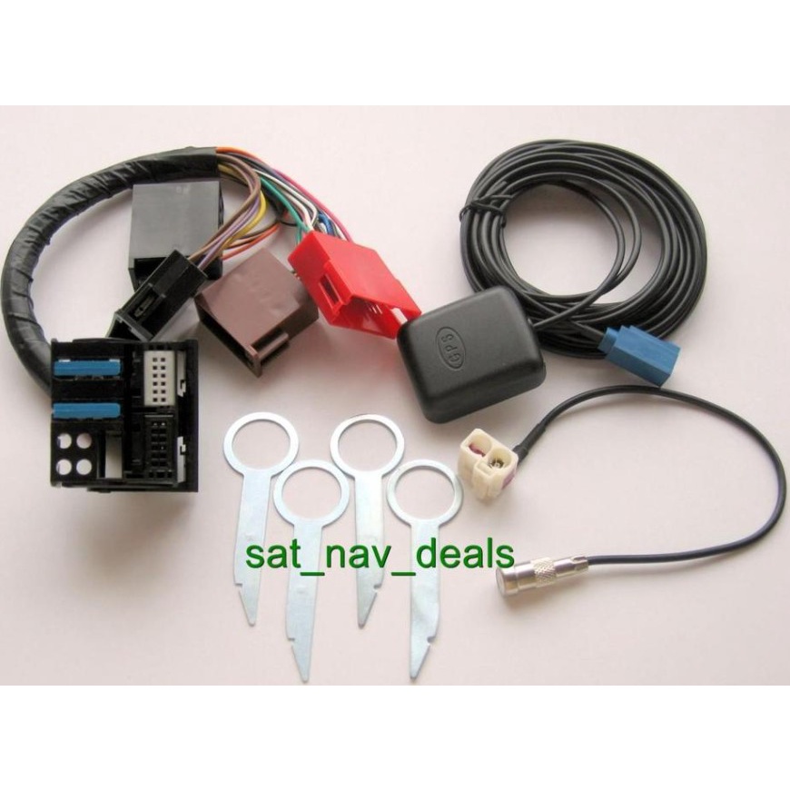 Retrofit PLUG PLAY Adapter GPS Antenna FAKRA Removal Keys For Audi