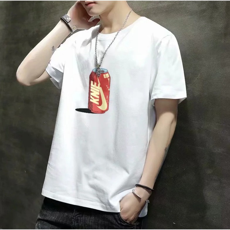 Kpop Style Cola Oversize T-shirt Urban Street Wear For Men and Women ...