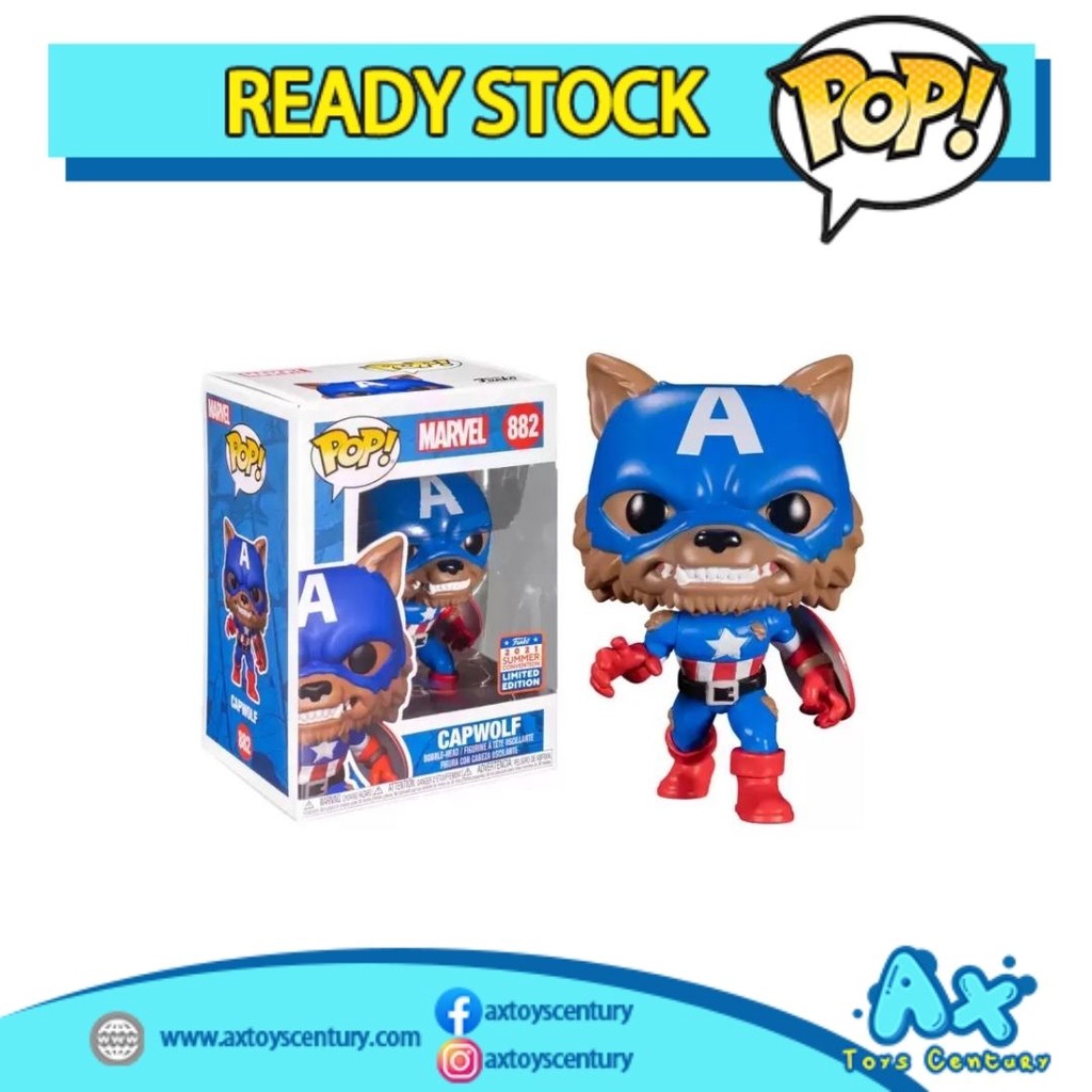 Funko Pop! Marvel - Capwolf #882 Limited Edition 100% Genuine