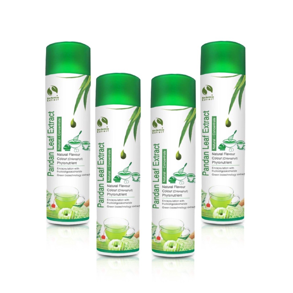 (4bottles x 200g) Pandan Leaf Extract Liquid , 7 pieces of Pandan in 1