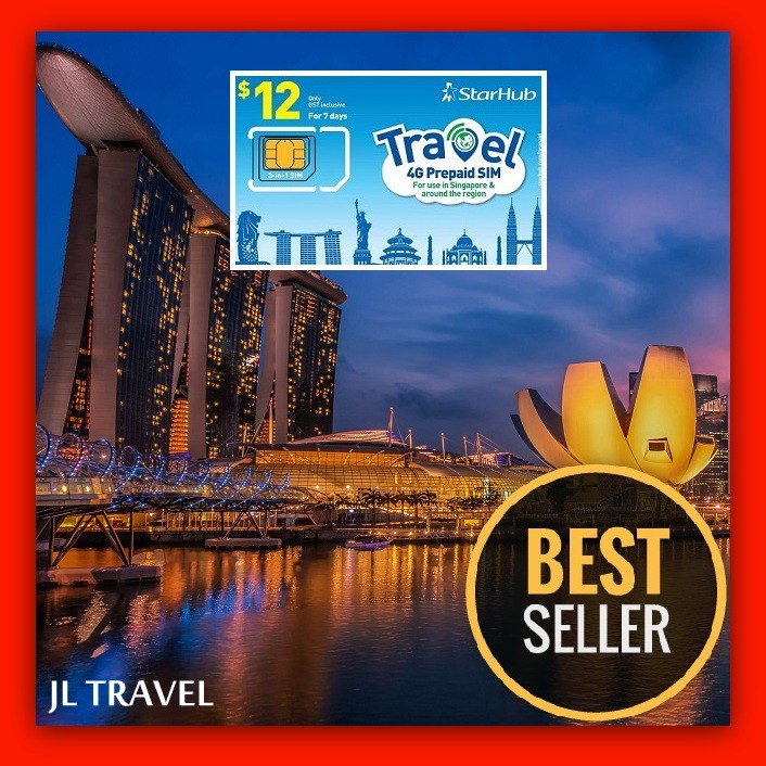 10 Days 100 GB - Singapore Starhub 4GB Sim Card : Pick up at Changi Airport & City
