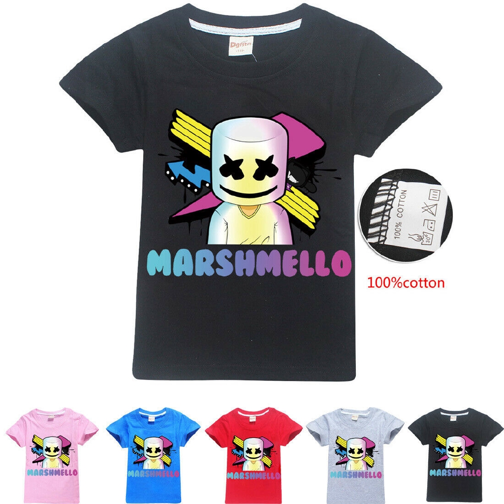 kids boys girls marshmello roblox t shirt surprise doll