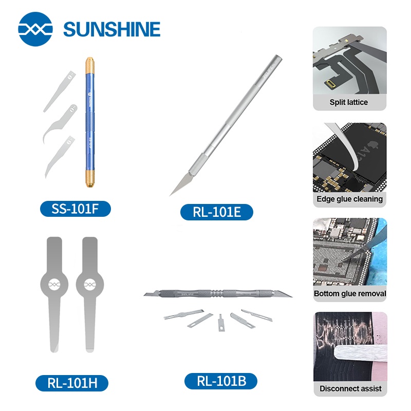 SS-101F/RL-101H/101E/101B Chip Repair Advanced Blade Set Elasticity Protect Motherboard Chip For Mobile Phone Repair