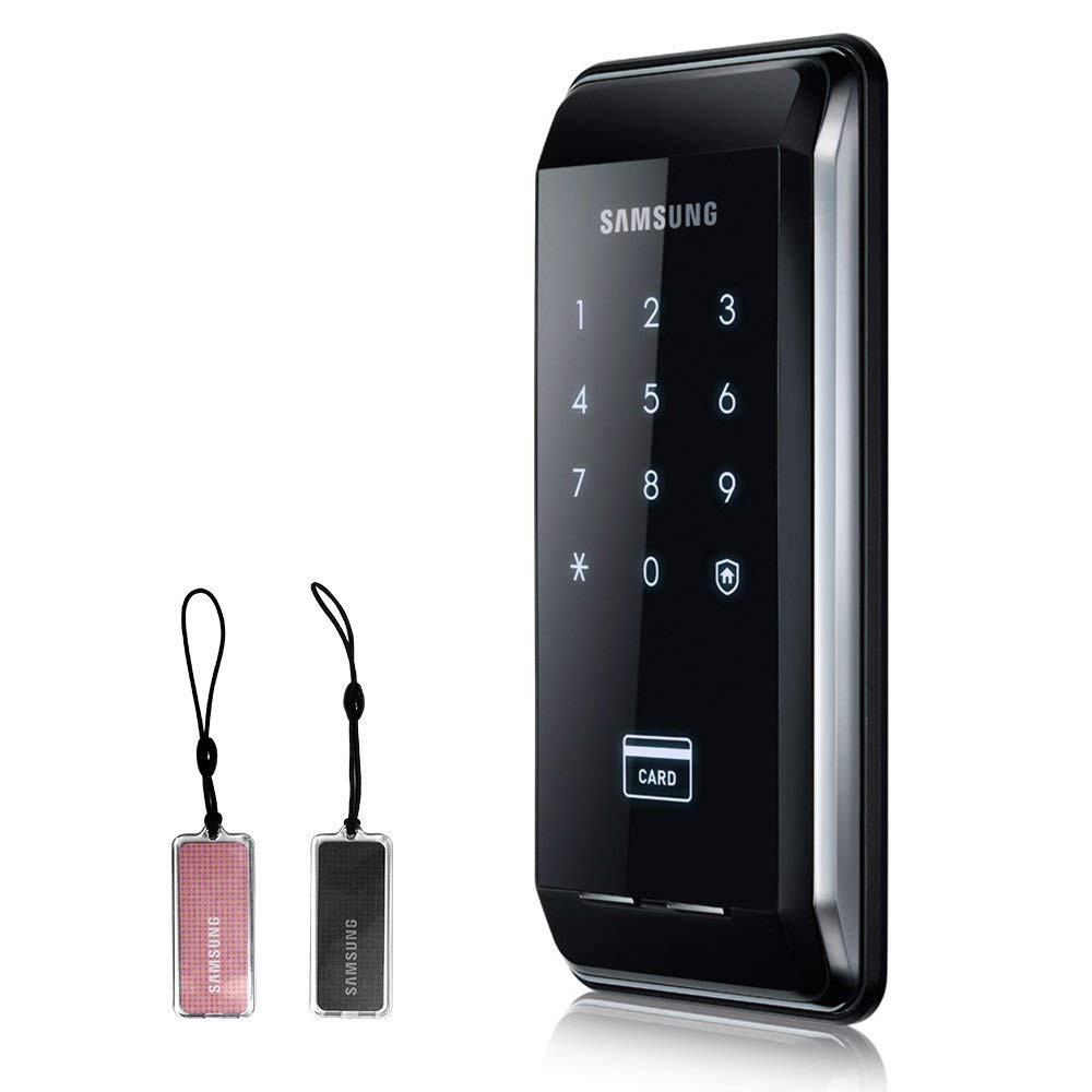 Samsung Ezon Smart Digital Door lock SHS2920 keyless Black 2 ea Tough