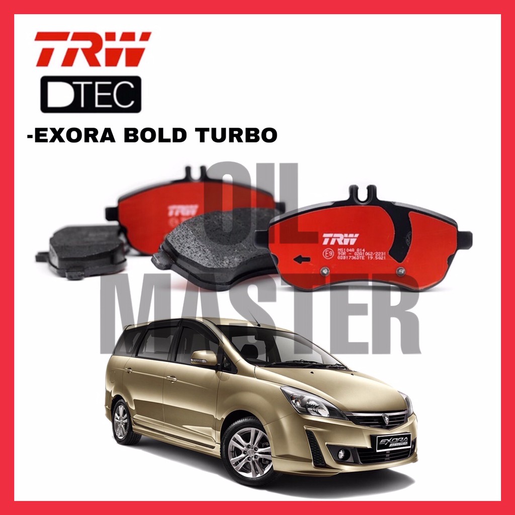 PROTON EXORA BOLD TURBO FRONT BRAKE PAD TRW DTEC (GDB7870DT) Shopee Malaysia