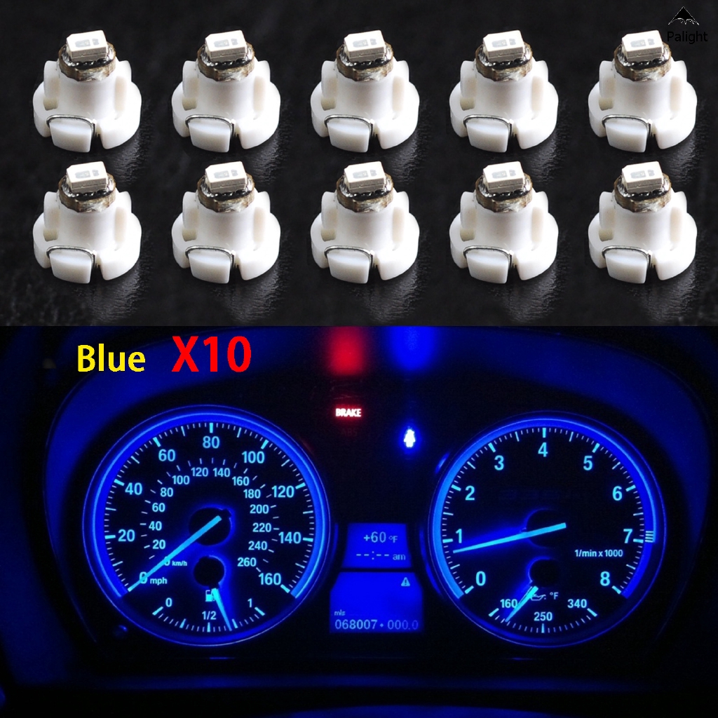 HOUTBY 10 X Blue Car T4/T4.2 Neo Wedge LED Bulb Cluster Instrument Dash Climate Gauge Light HOUTBY 10 X Blue Car T4/T4.2 Neo Wedge LED Bulb Cluster Instrument Dash Climate Gauge Light