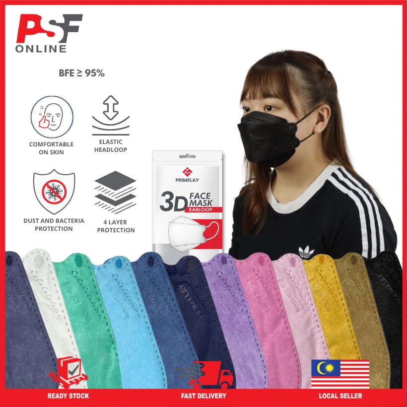 [Ready Stock] KF94 Mask for Adult 10pcs per pack Disposable face mask