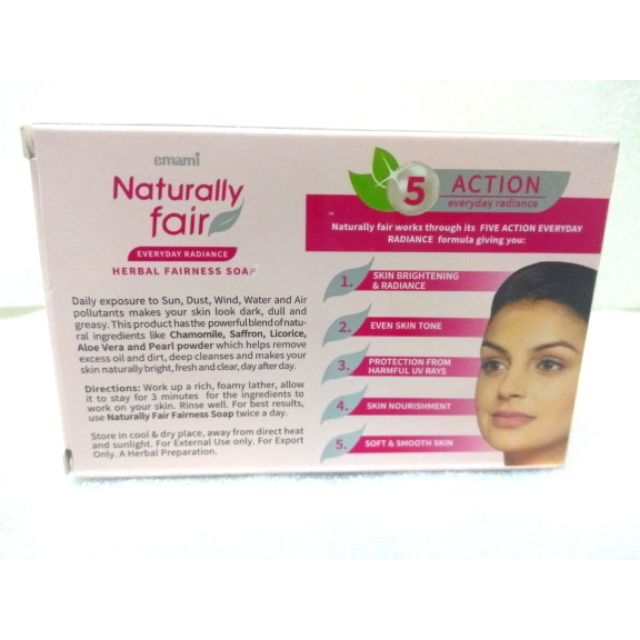 emami naturally fair soap